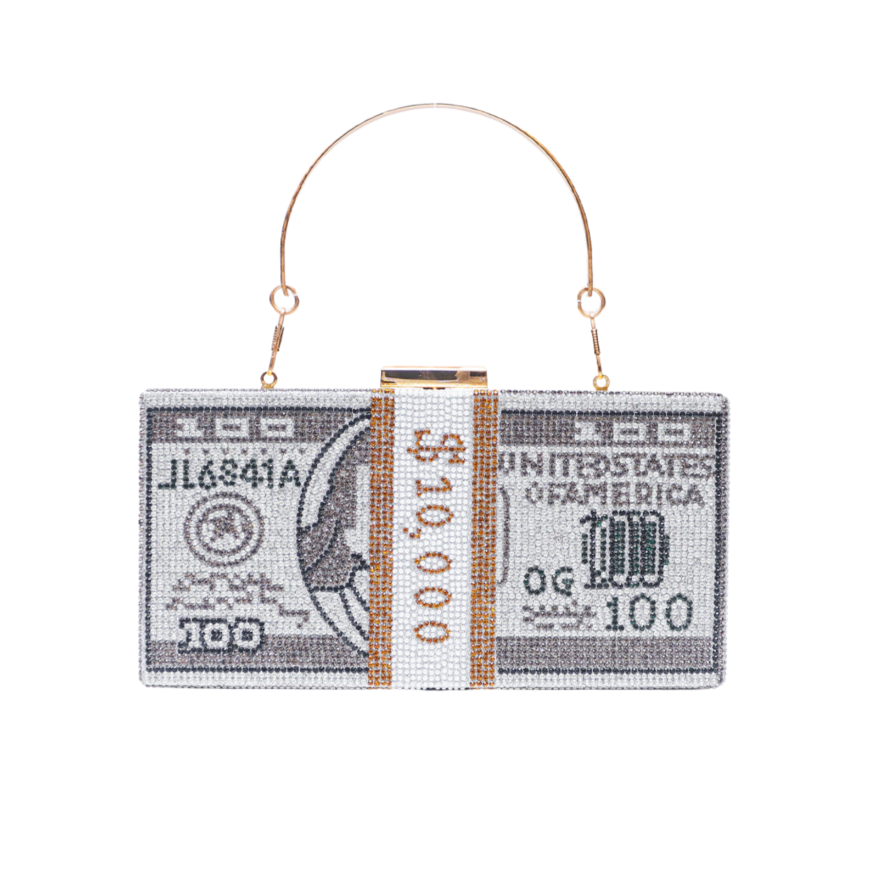 Dollar Clutch Silver