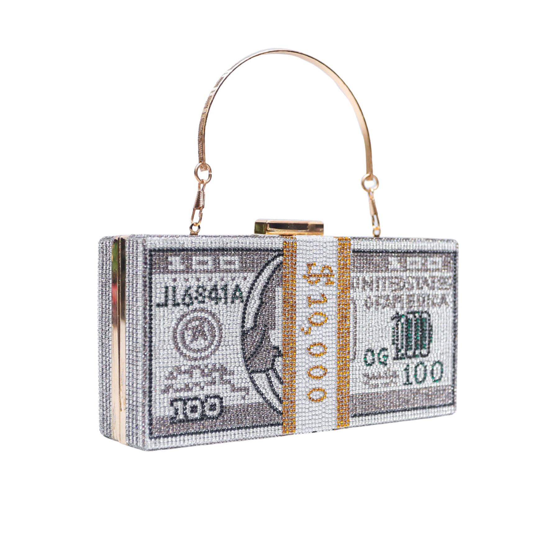 Dollar Clutch Silver