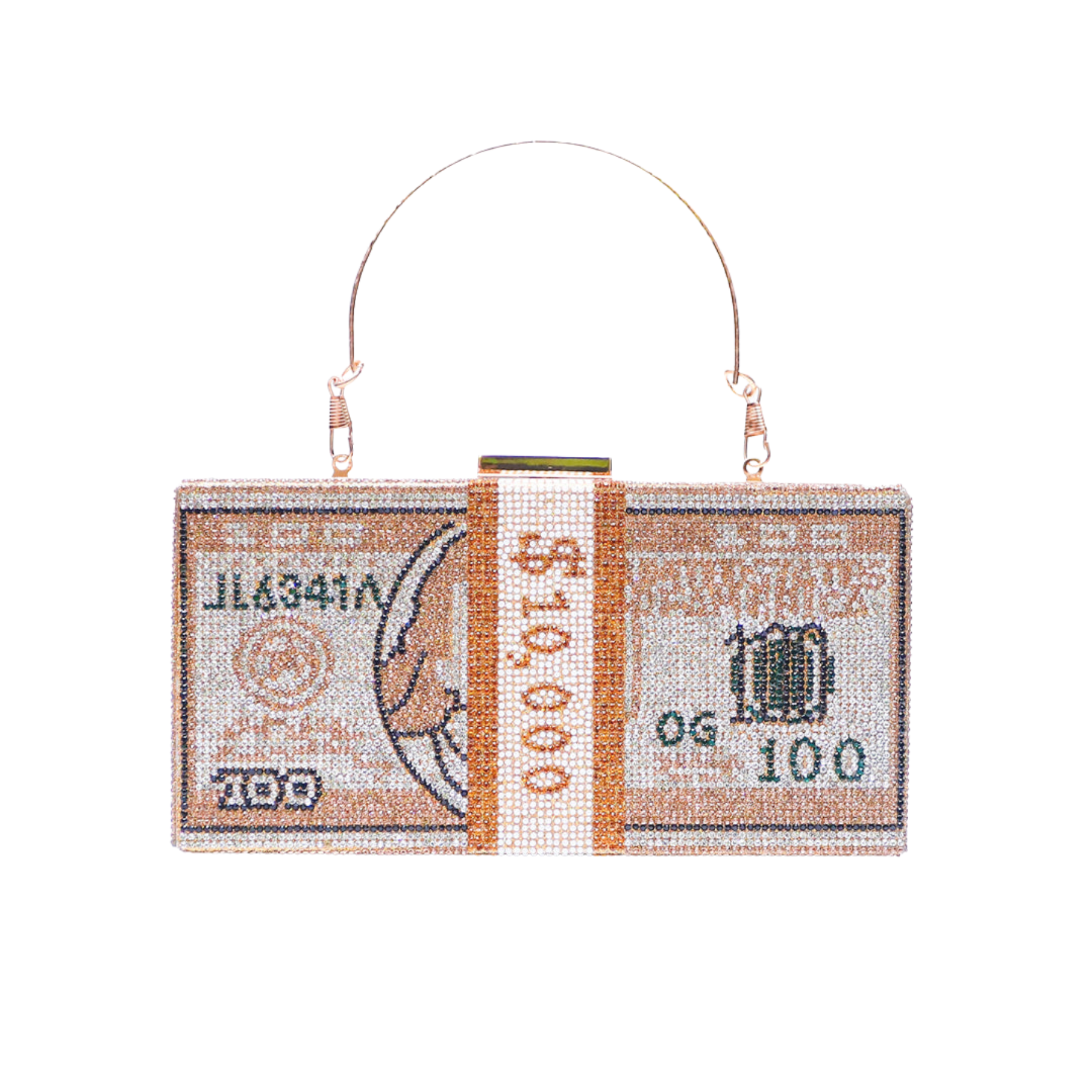 Dollar Clutch Gold
