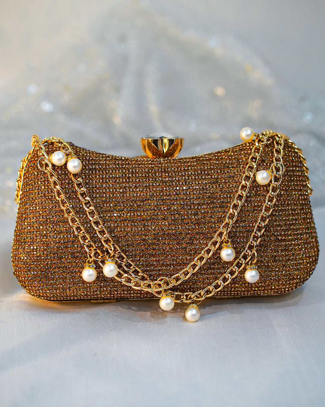 Lustre Clutch Gold