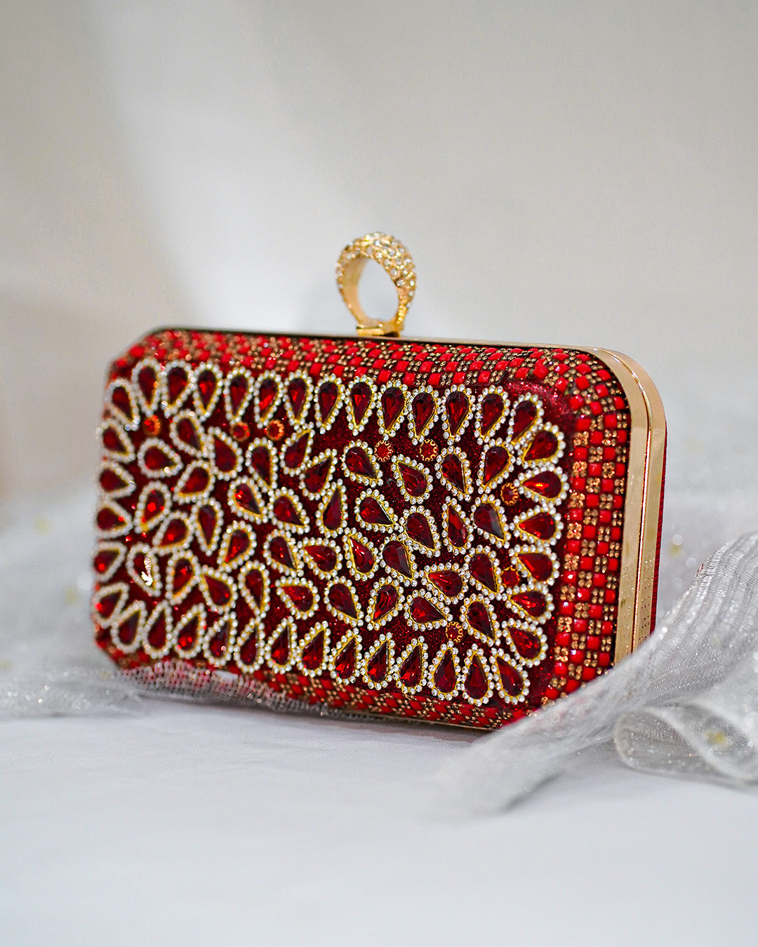 Gleamira Clutch Red