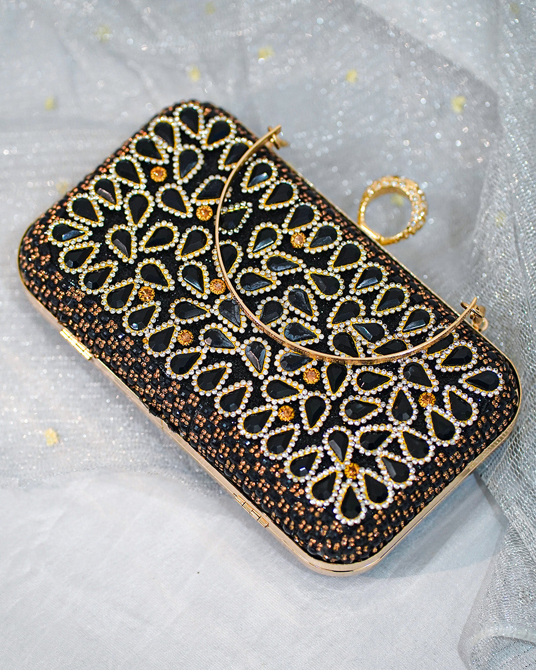 Gleamira Clutch Black