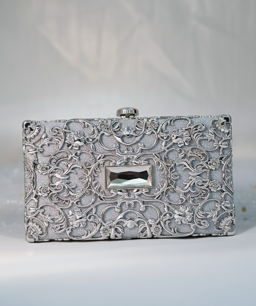 Dazzle Clutch Silver