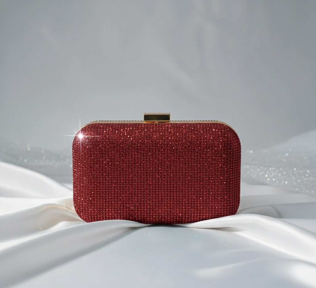 Fawn Fancy Clutch Maroon