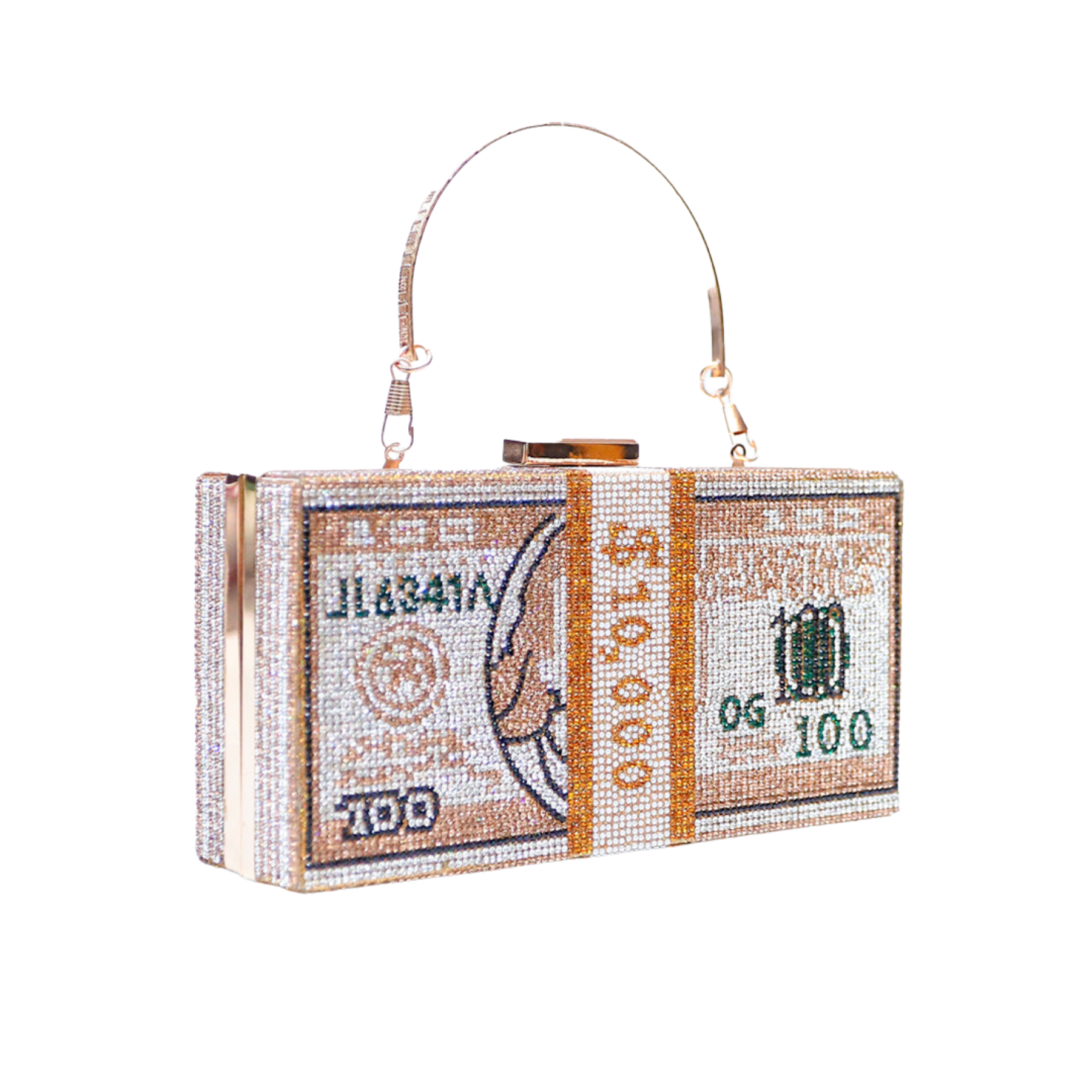 Dollar Clutch Gold