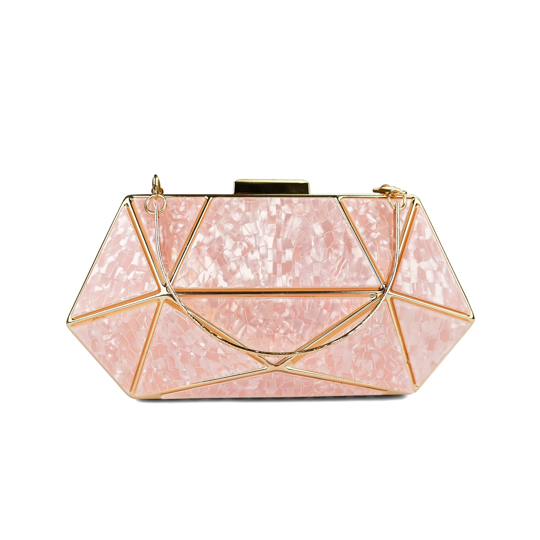 Marble Clutch Pink
