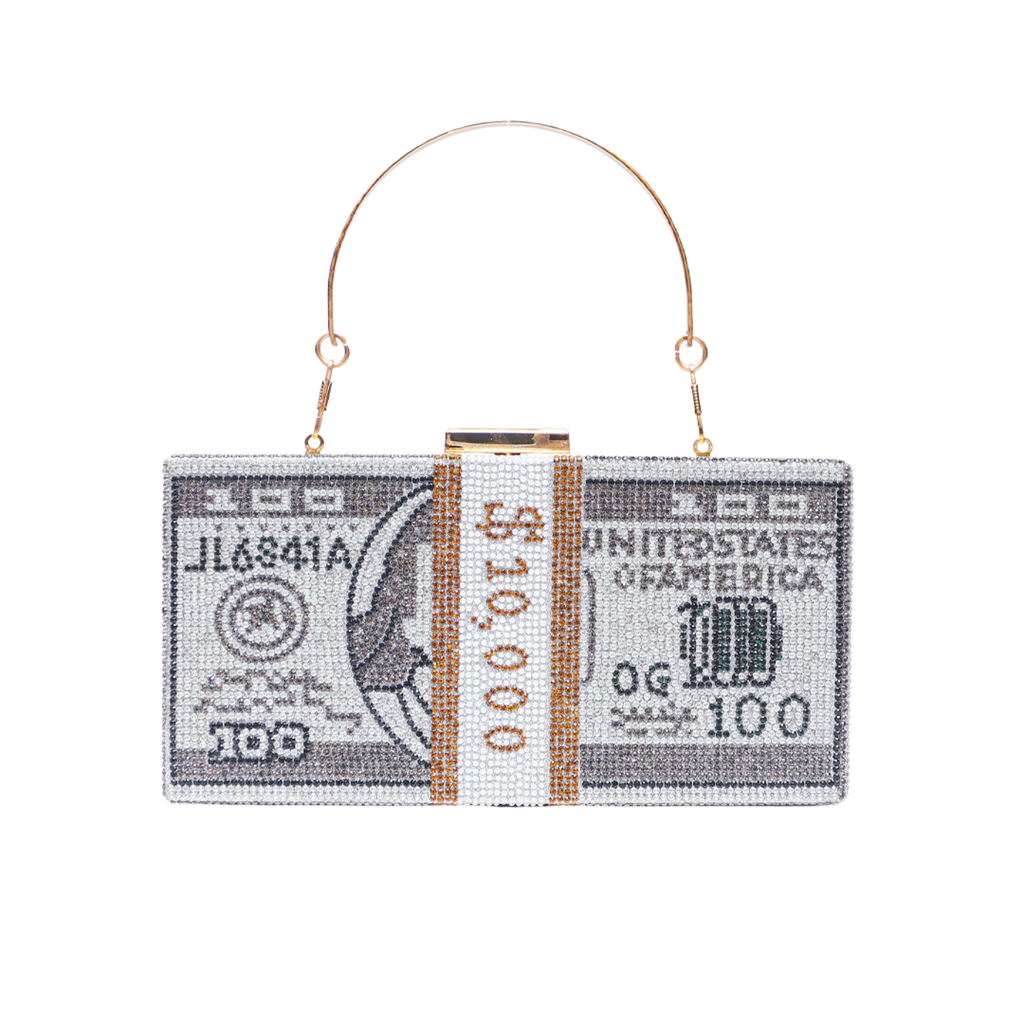 Dollar Clutch Silver