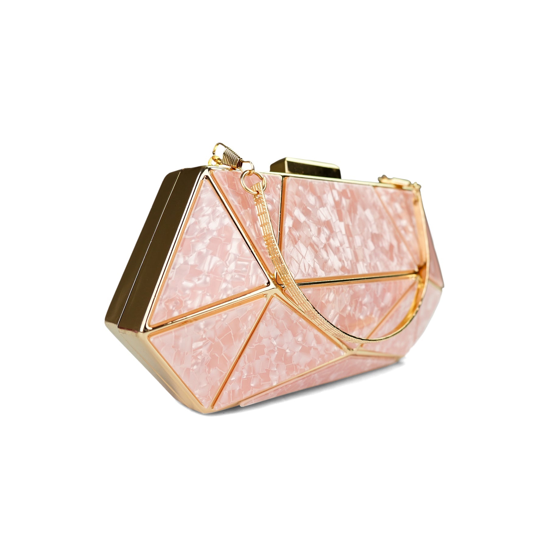 Marble Clutch Pink