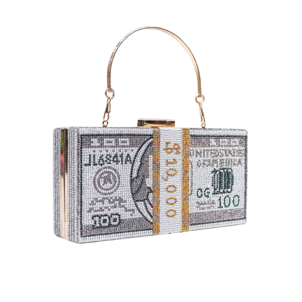 Dollar Clutch Silver