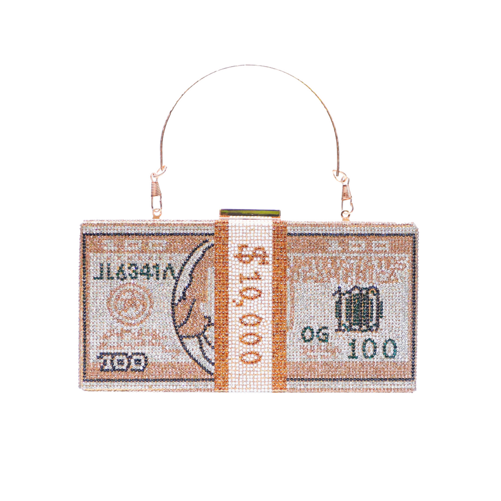 Dollar Clutch Gold