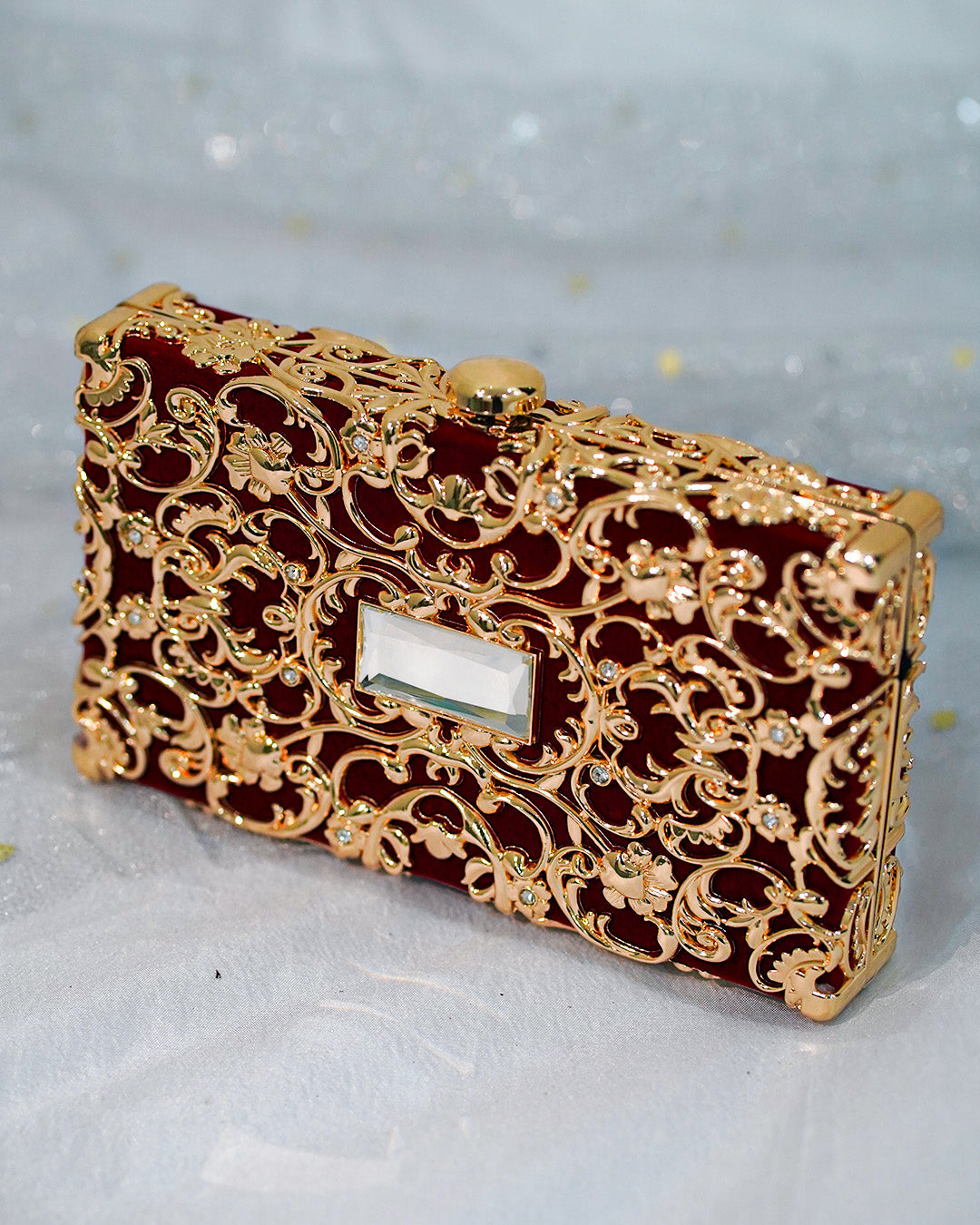 Dazzle Clutch Maroon