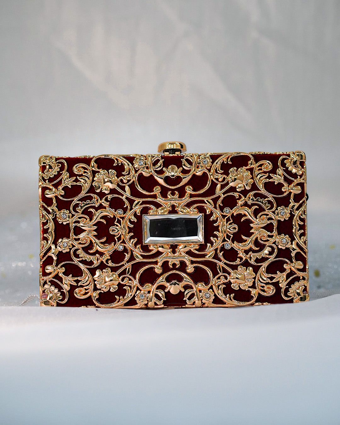 Dazzle Clutch Maroon