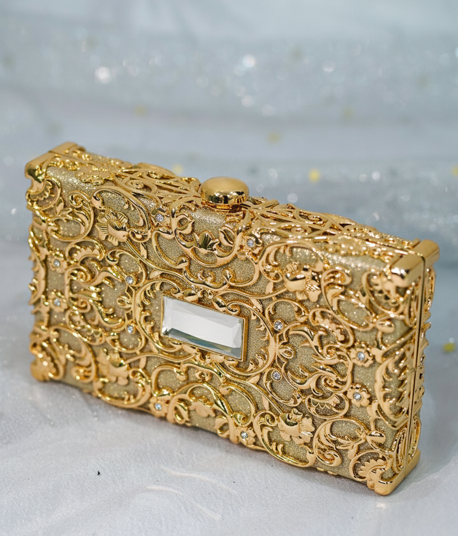 Dazzle Clutch Gold