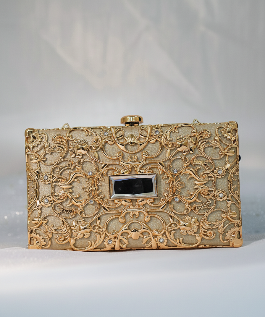 Dazzle Clutch Gold