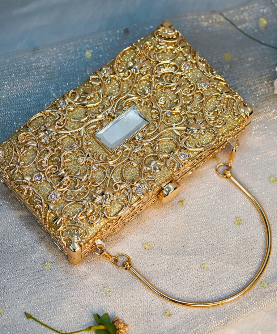 Dazzle Clutch Gold